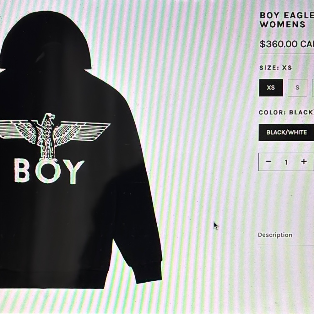 Boy London full zip hoodie